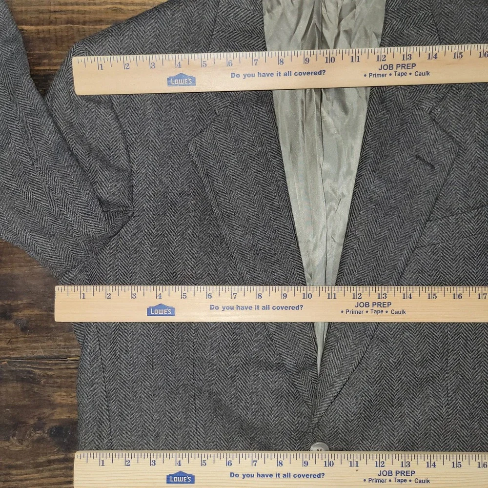 Rivera Collection Men's Tweed Sport Coat Two‎ Button Brown Herringbone about 43R